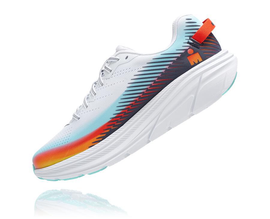 Hoka One One Hardloopschoenen Dames - Ironman Rincon 2 - Wit/Blauw - FK2786405